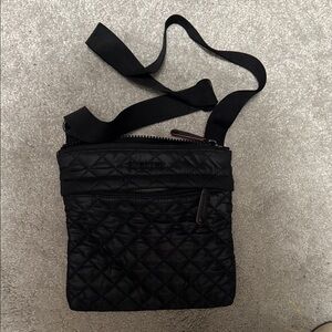 MZ Wallace Black Quilted Crossbody Bag